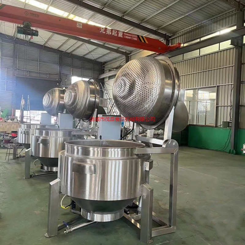 螺旋攪拌自動(dòng)出料夾層鍋?zhàn)苑瘥u煮鍋漂燙鍋各種型號(hào)可定做