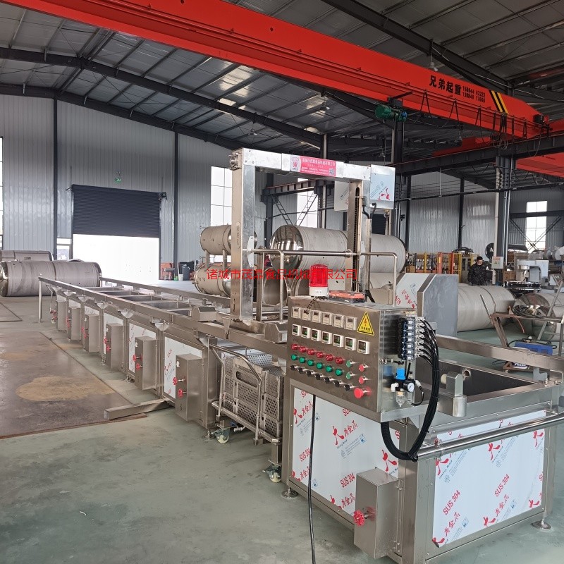 牛羊肉豬蹄燒雞用遙控鹵煮鍋多聯(lián)并聯(lián)肉類(lèi)漂燙全自動(dòng)蜂窩鹵煮鍋蒸汽免檢鍋